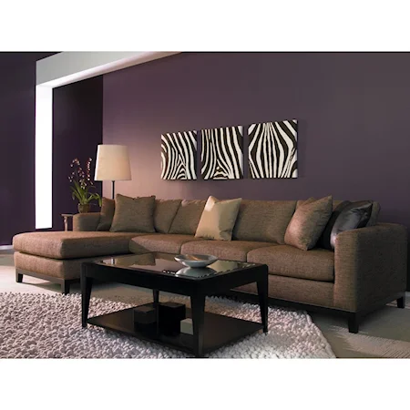 Contemporary Sofa with Chaise